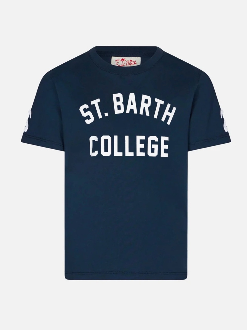 KID COTTON T-SHIRT WITH ST. BARTH COLLEGE LETTERING size 8